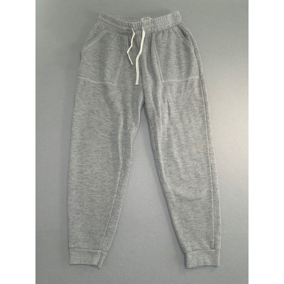 Marine Layer Pants - Marine Layer Joggers Women Medium Gray Fleece Drawstring Pockets Sweatpants